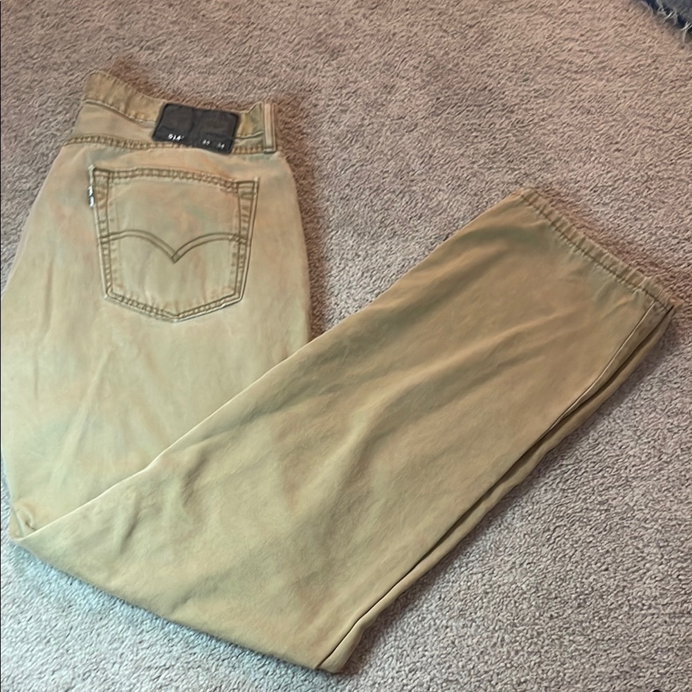 Levi's Tan Straight Jeans Classic Style